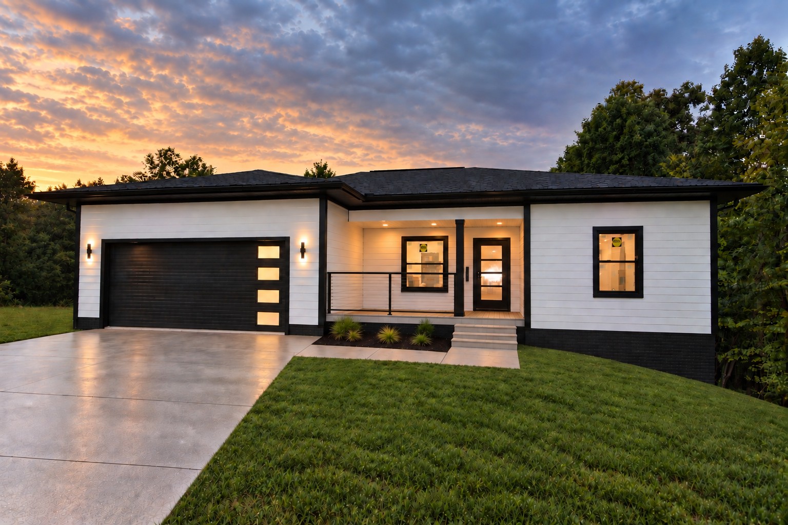 202 King Drive at dusk, WestPointe